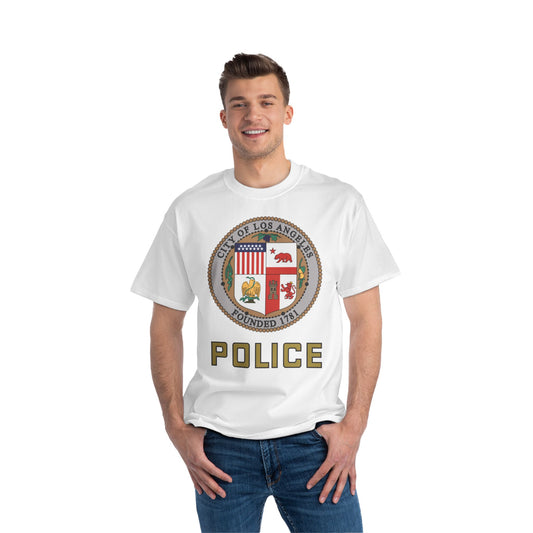 LAPD T-Shirt: (Hanes Beefy-T 100% Preshrunk Cotton Custom Printed by TheGlassyLass.com