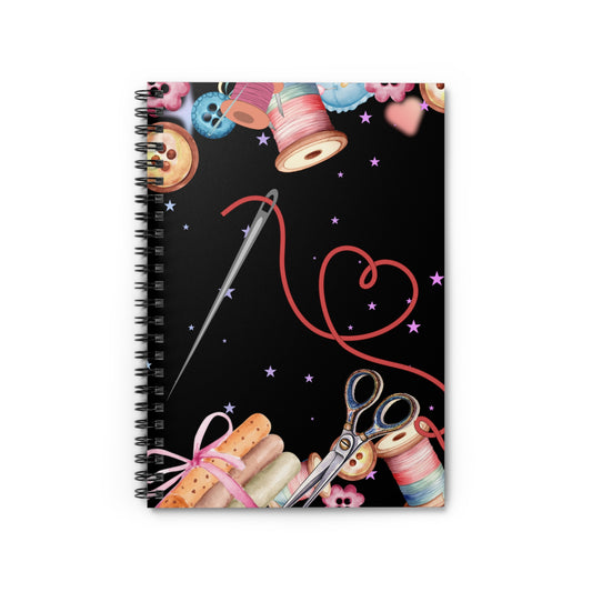 A Stitch in Time: Spiral Notebook - Log Books - Journals - Diaries - and More Custom Printed by TheGlassyLass