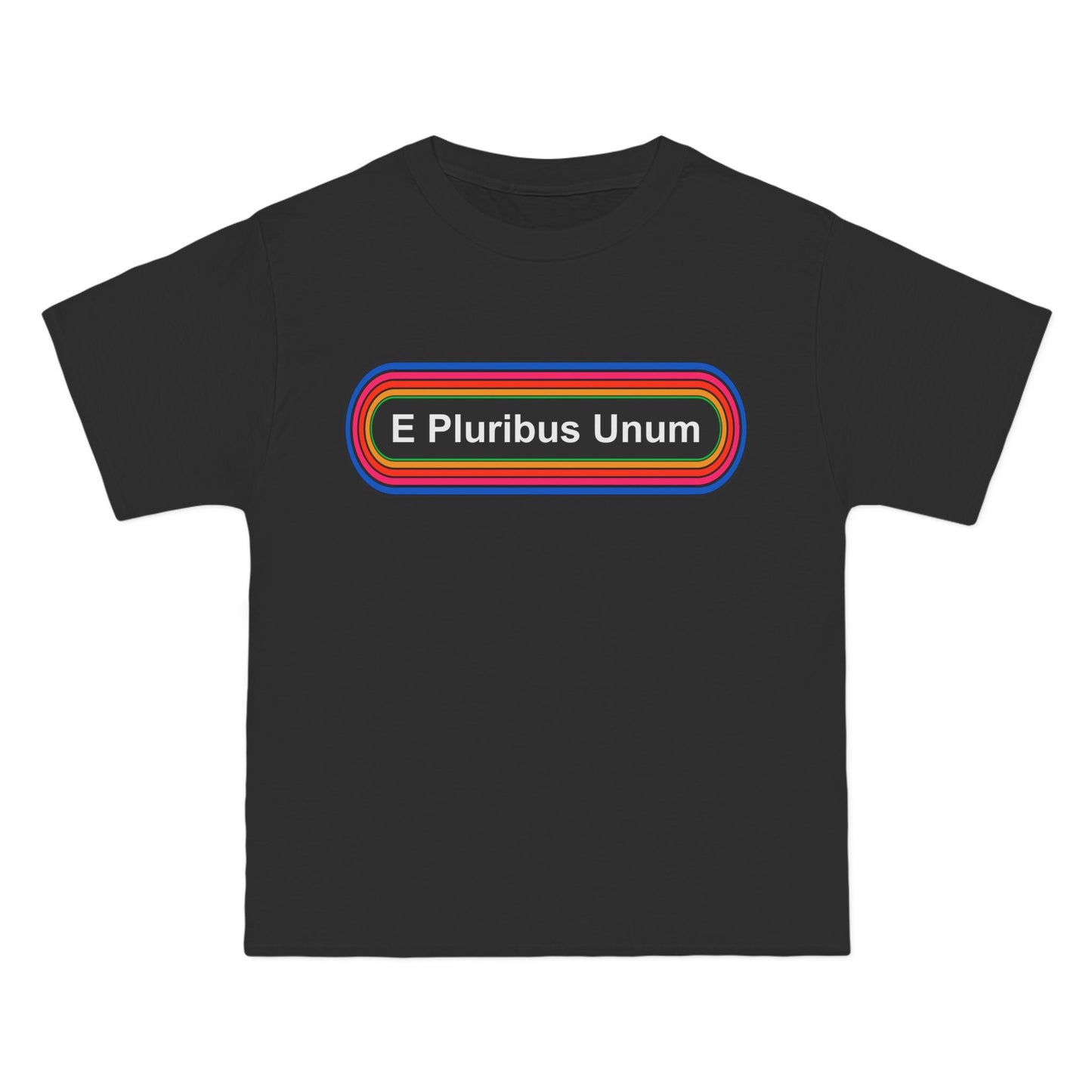 E Pluribus Unum T-Shirt: (Hanes Beefy-T 100% Preshrunk Cotton Custom Printed by TheGlassyLass.com