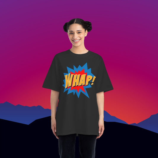 Superhero WHAP T-Shirt: (Hanes Beefy-T 100% Preshrunk Cotton) Custom Printed by TheGlassyLass.com