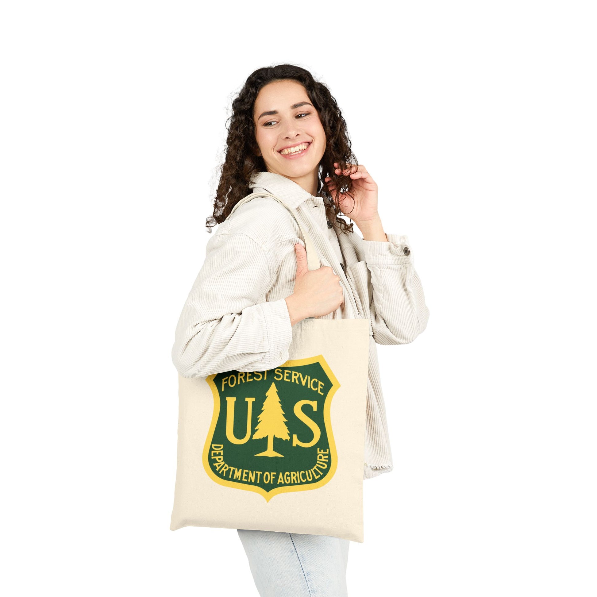 US Forest Service Logo Tote Bag - Heavyweight 100% Cotton Canvas by TheGlassyLass.com
