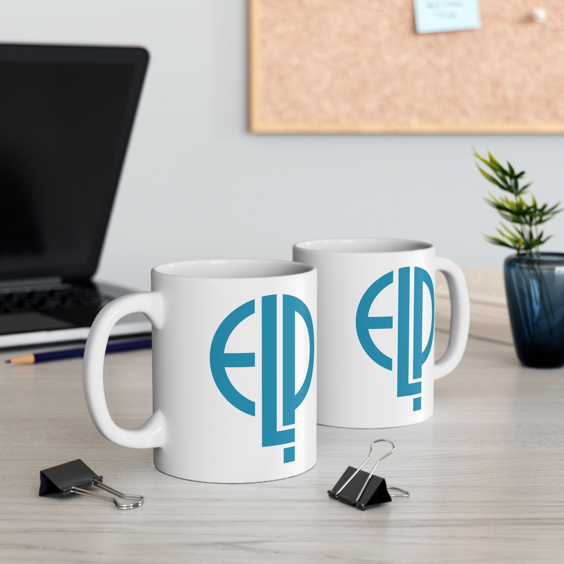ELP Coffee Mug - Double Sided White Ceramic 11oz by TheGlassyLass.com