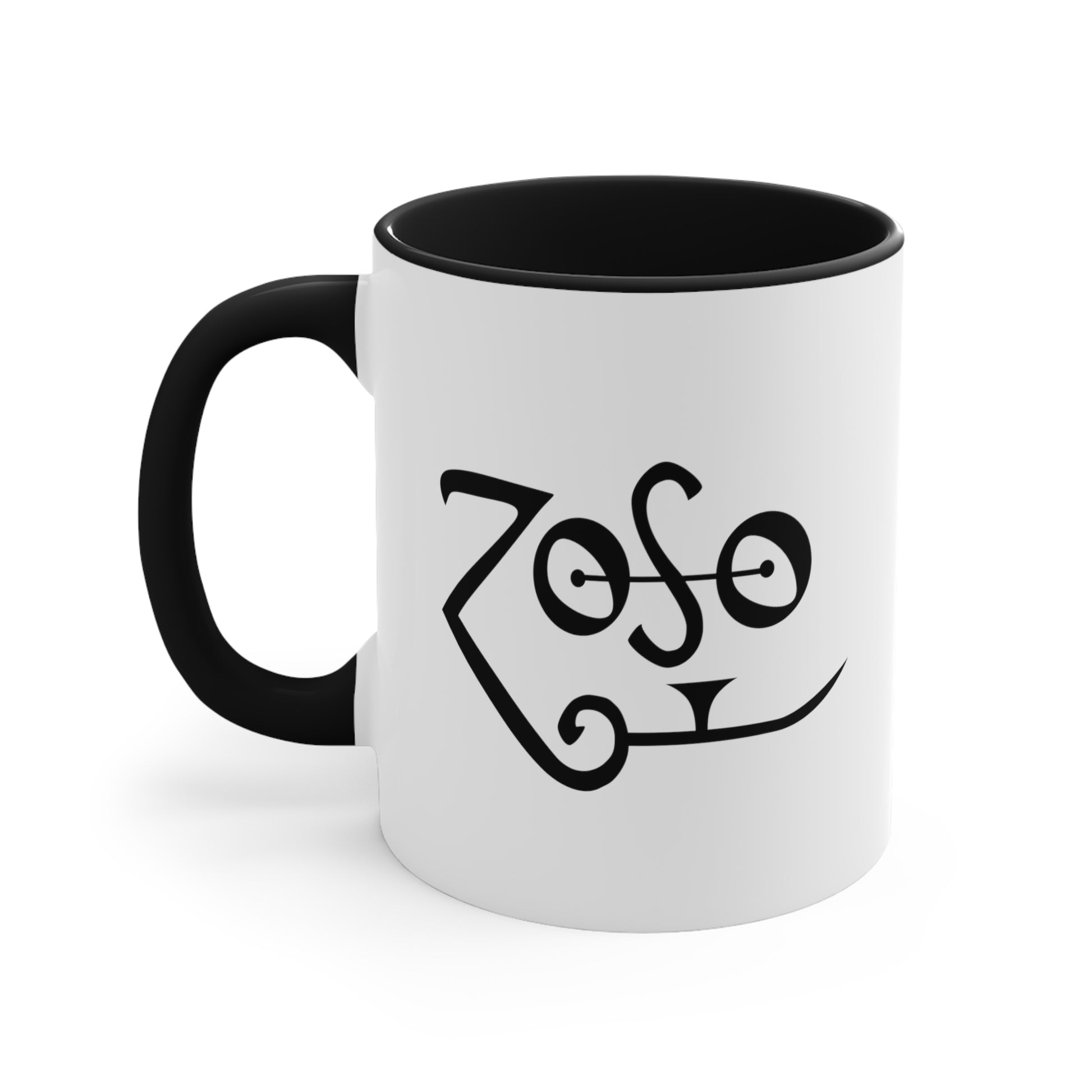 Jimmy Page ZOSO Led Zeppelin IV Coffee Mug - Double Sided Black Accent White Ceramic 11oz by TheGlassyLass.com