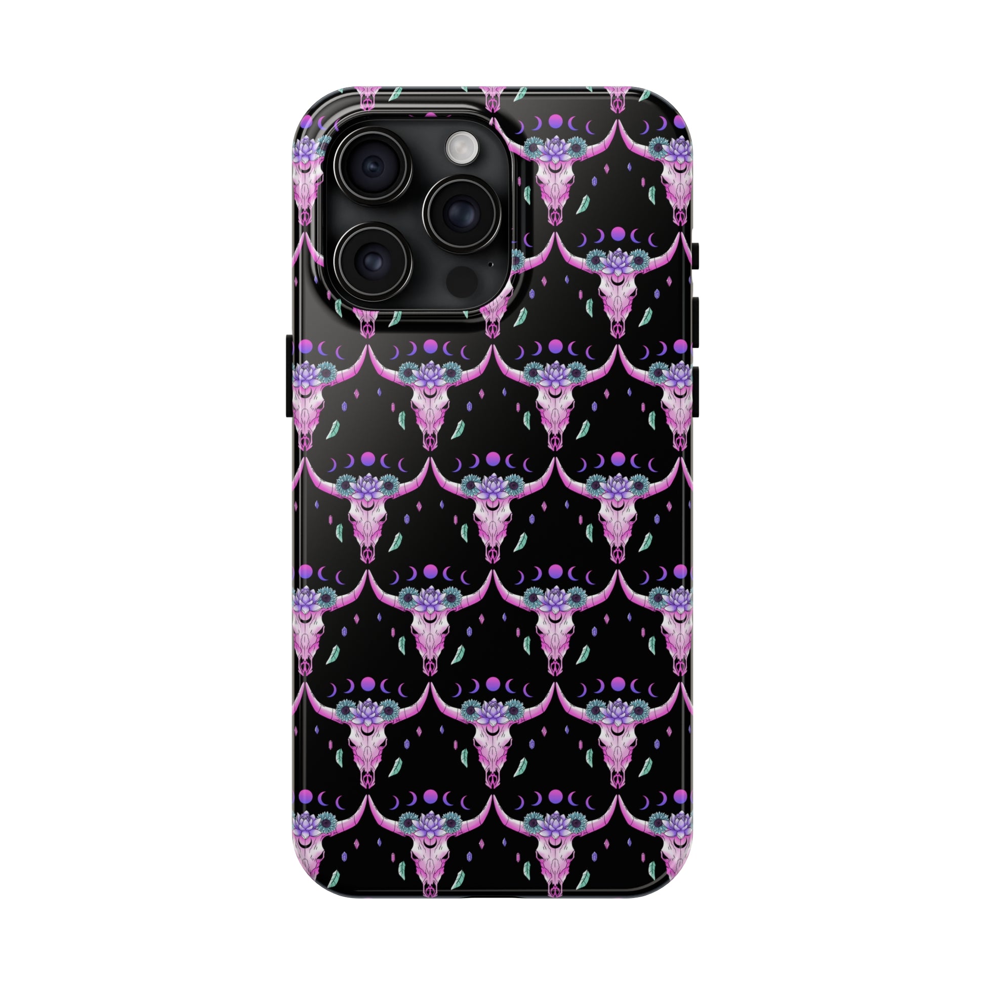 Crystal Skull Moon: iPhone Tough Case Design - Wireless Charging - Superior Protection - Original Graphics by TheGlassyLass.com