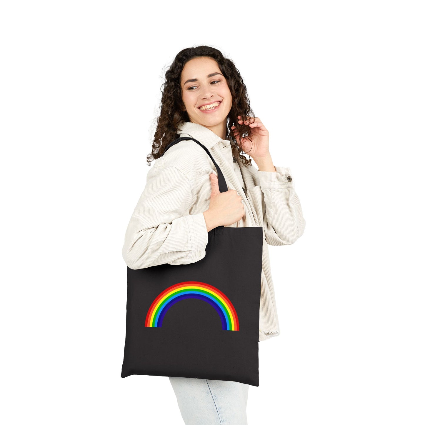 Over the Rainbow Logo Tote Bag - Heavyweight 100% Cotton Canvas by TheGlassyLass.com