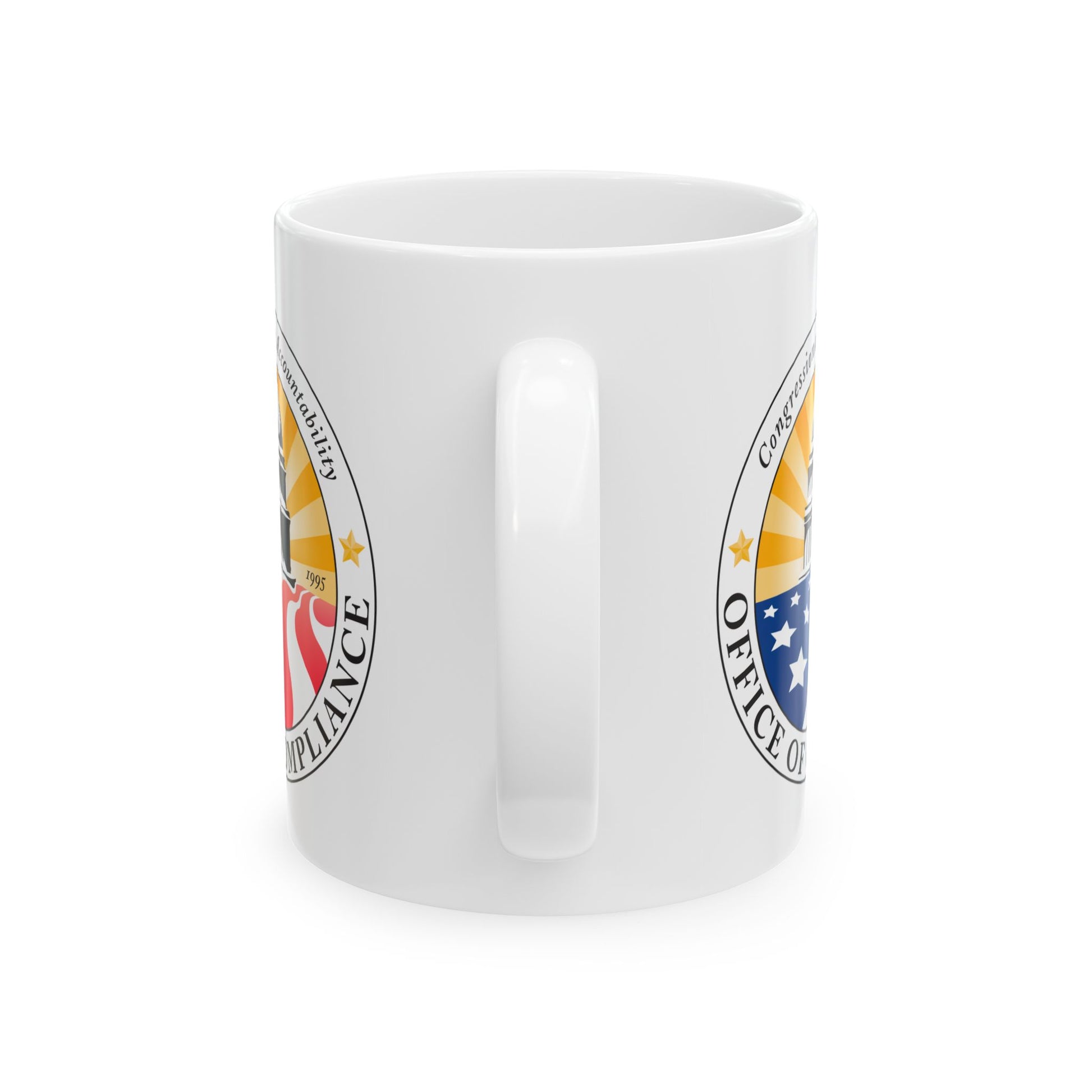 Congressional Accountability Office of Compliance Coffee Mug - Double Sided Print, White Ceramic, 11oz by TheGlassyLass.com