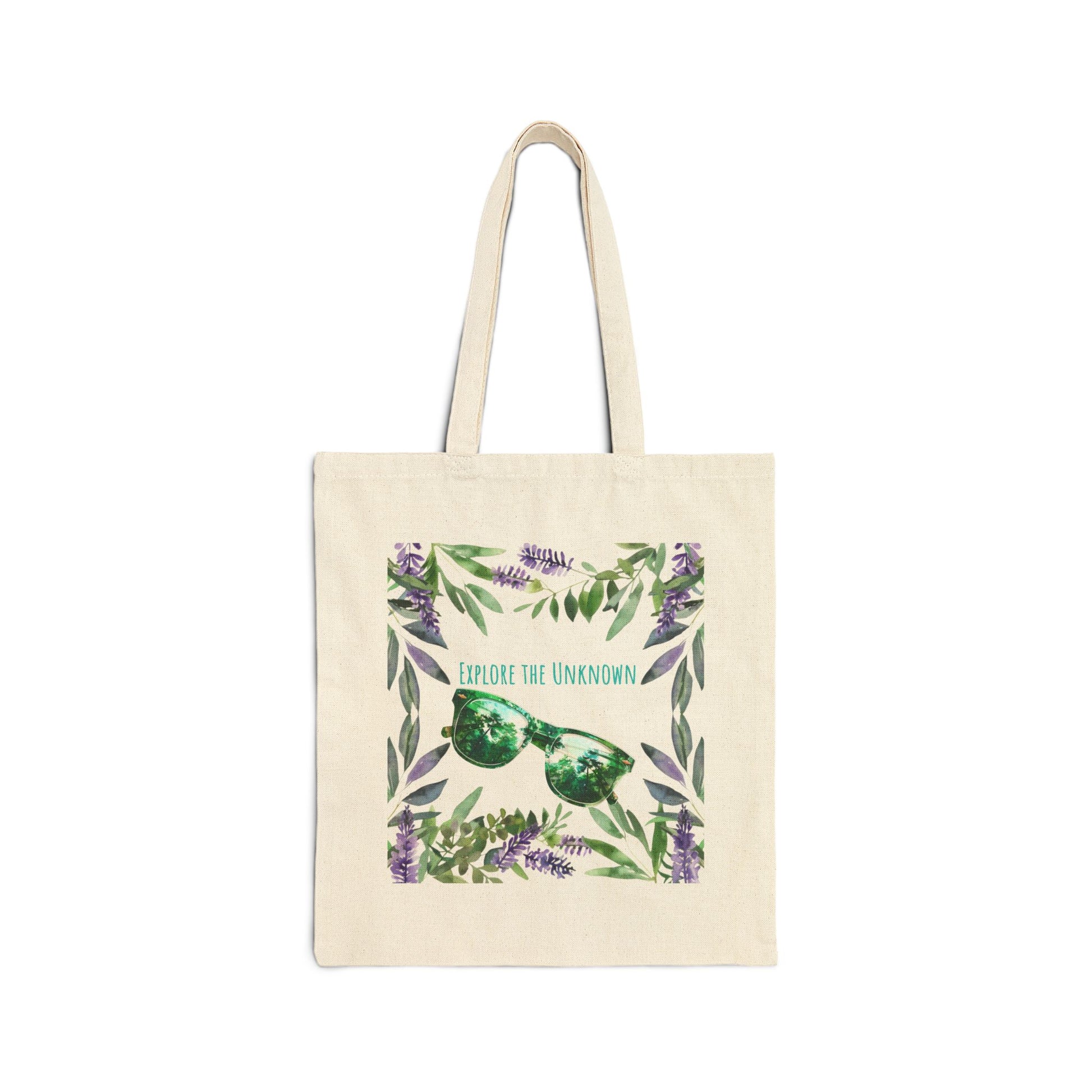 Explore The Unknown Logo Tote Bag - Heavyweight 100% Cotton Canvas by TheGlassyLass.com