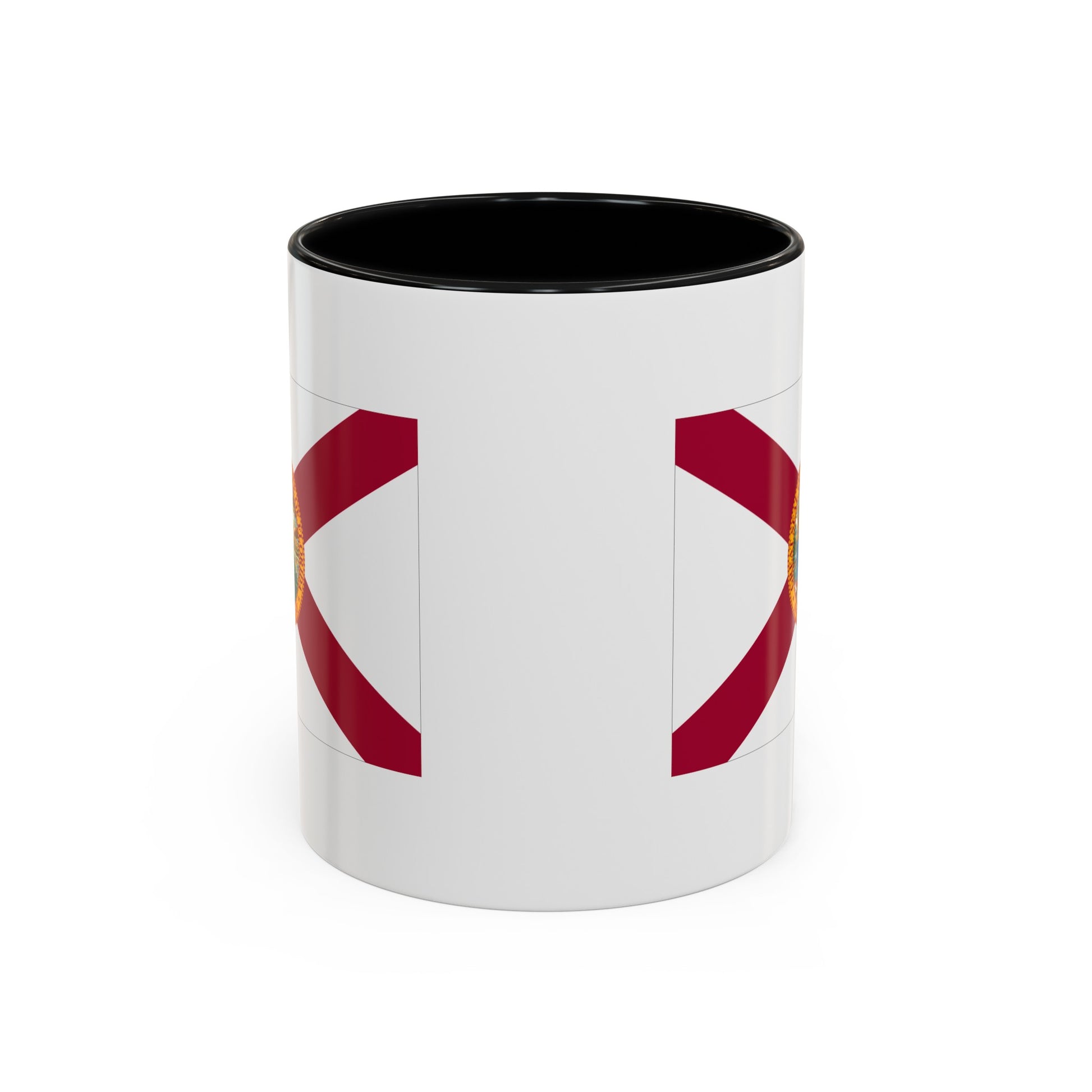 Florida State Flag - Double Sided Black Accent White Ceramic Coffee Mug 11oz by TheGlassyLass.com