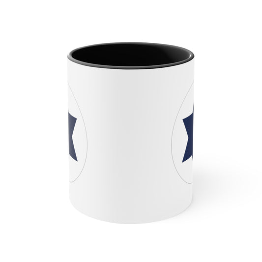 Israeli Air Force Roundel Coffee Mug - Double Sided Black Accent Ceramic 11oz - by TheGlassyLass.com