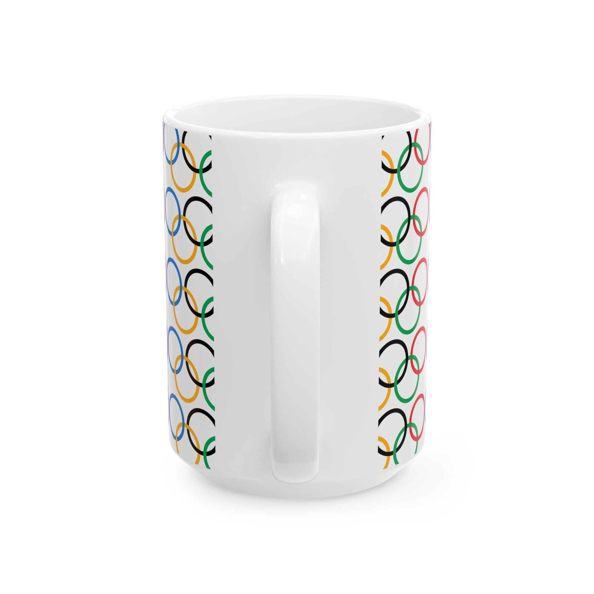 Olympic Fever Coffee Mug - Double Sided White Ceramic 15oz by TheGlassyLass.com