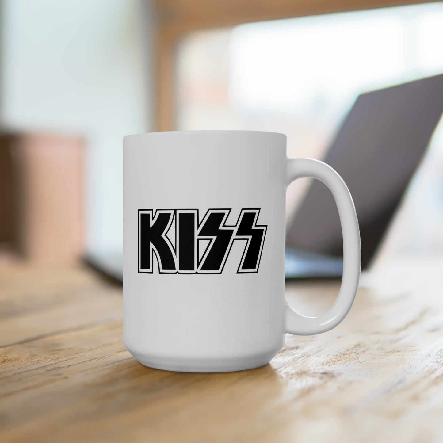 KISS Army Coffee Mug - Double Sided White Ceramic 15oz by TheGlassyLass.com