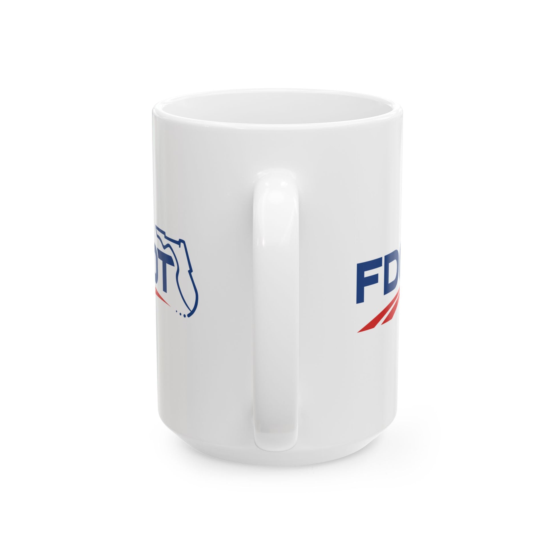 Florida Department of Transportation Coffee Mug - Double Sided White Ceramic 15oz by TheGlassyLass.com