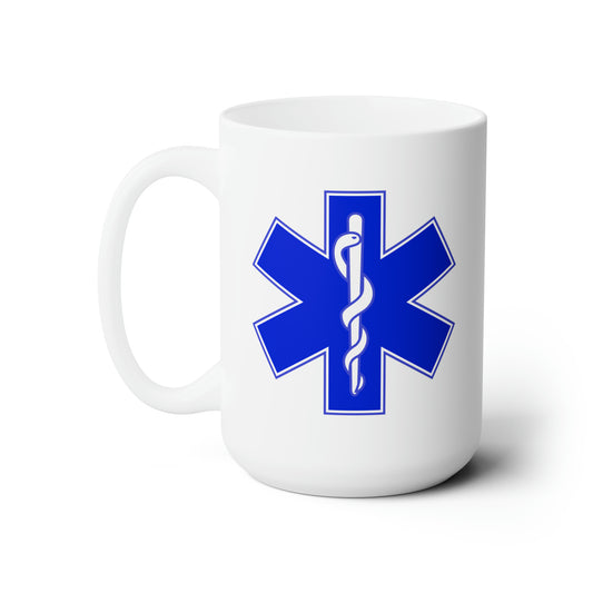 Paramedic Coffee Mug - Double Sided White Ceramic 15oz by TheGlassyLass.com
