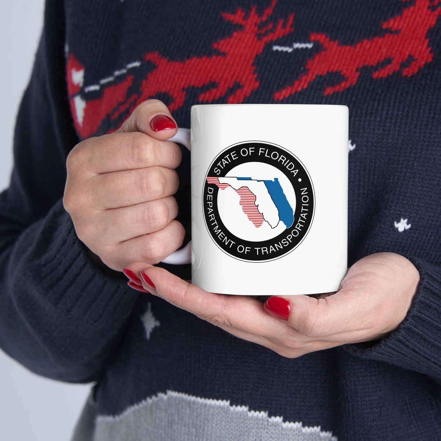 Florida Department of Transportation - Double Sided White Ceramic 11oz by TheGlassyLass.com