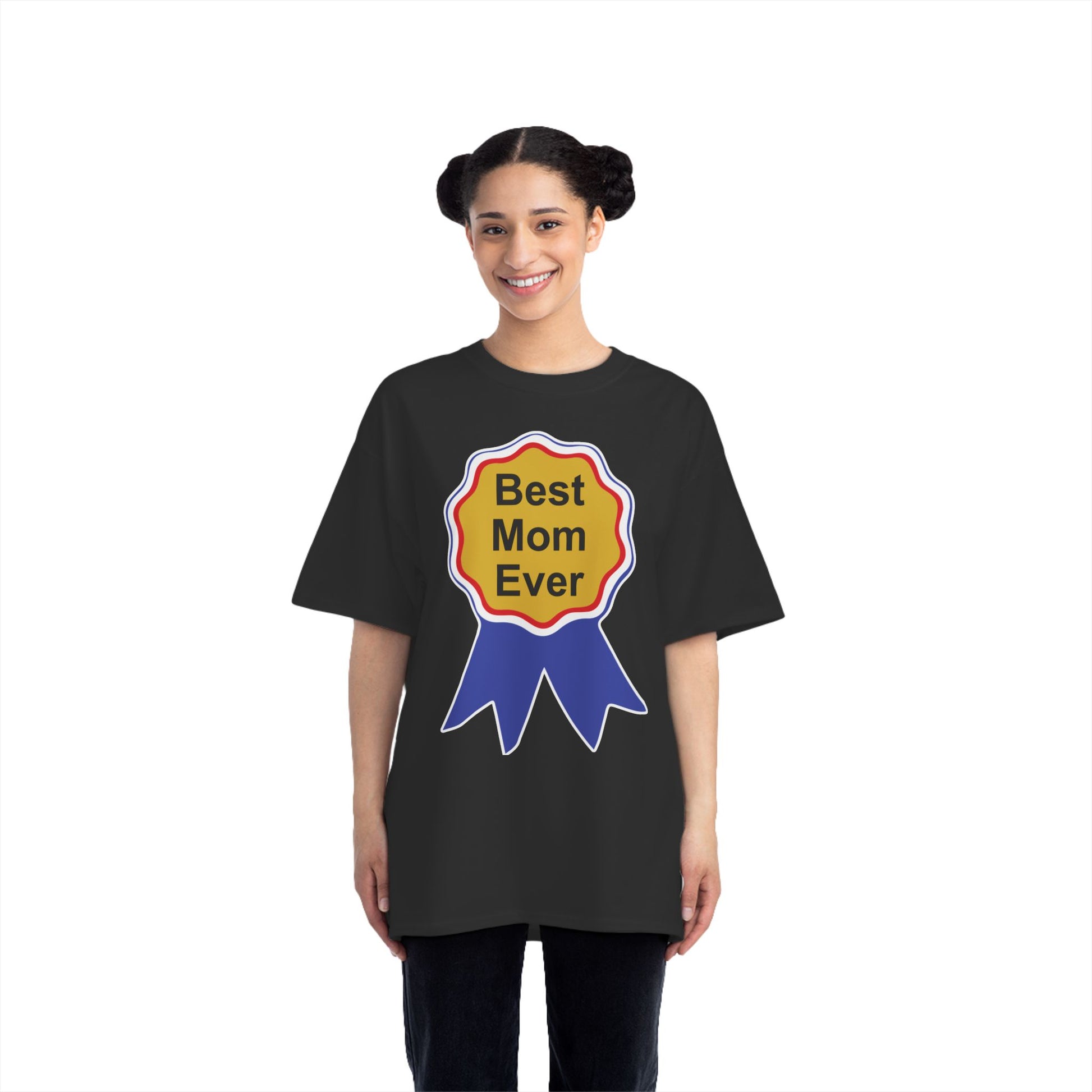 Best Mom Ever T-Shirt: (Hanes Beefy-T 100% Preshrunk Cotton Custom Printed by TheGlassyLass.com