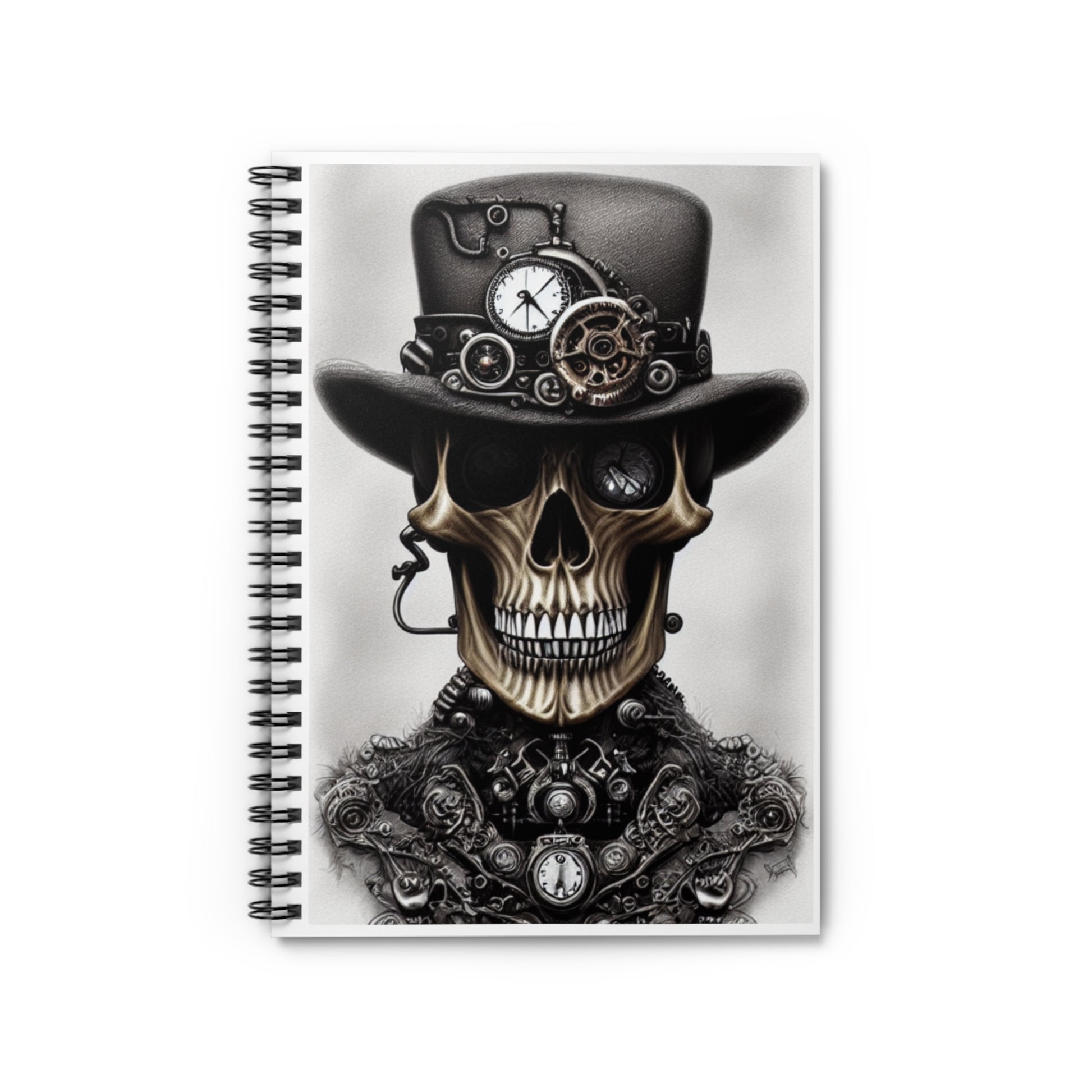 Steampunk Skeleton: Spiral Notebook - Log Books - Journals - Diaries - and More Custom Printed by TheGlassyLass.com