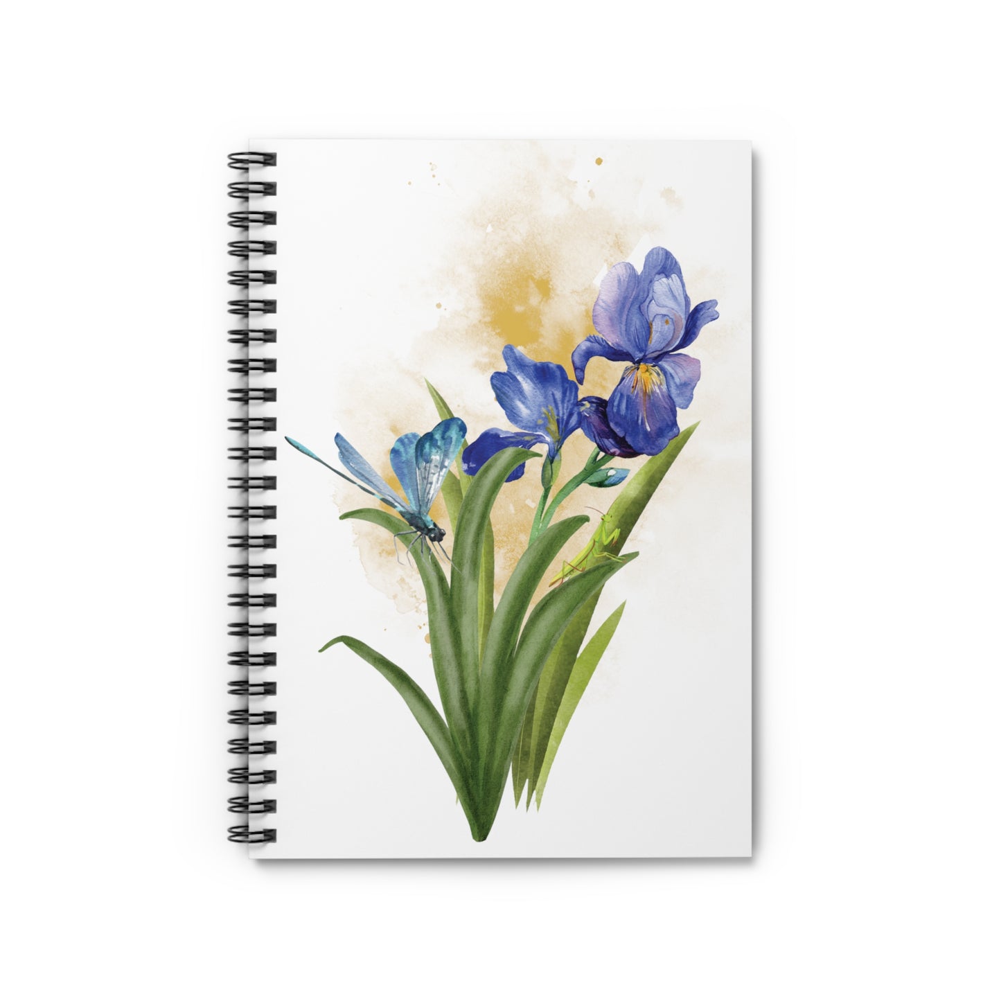 Iris Dragonfly: Spiral Notebook - Log Books - Journals - Diaries - and More Custom Printed by TheGlassyLass