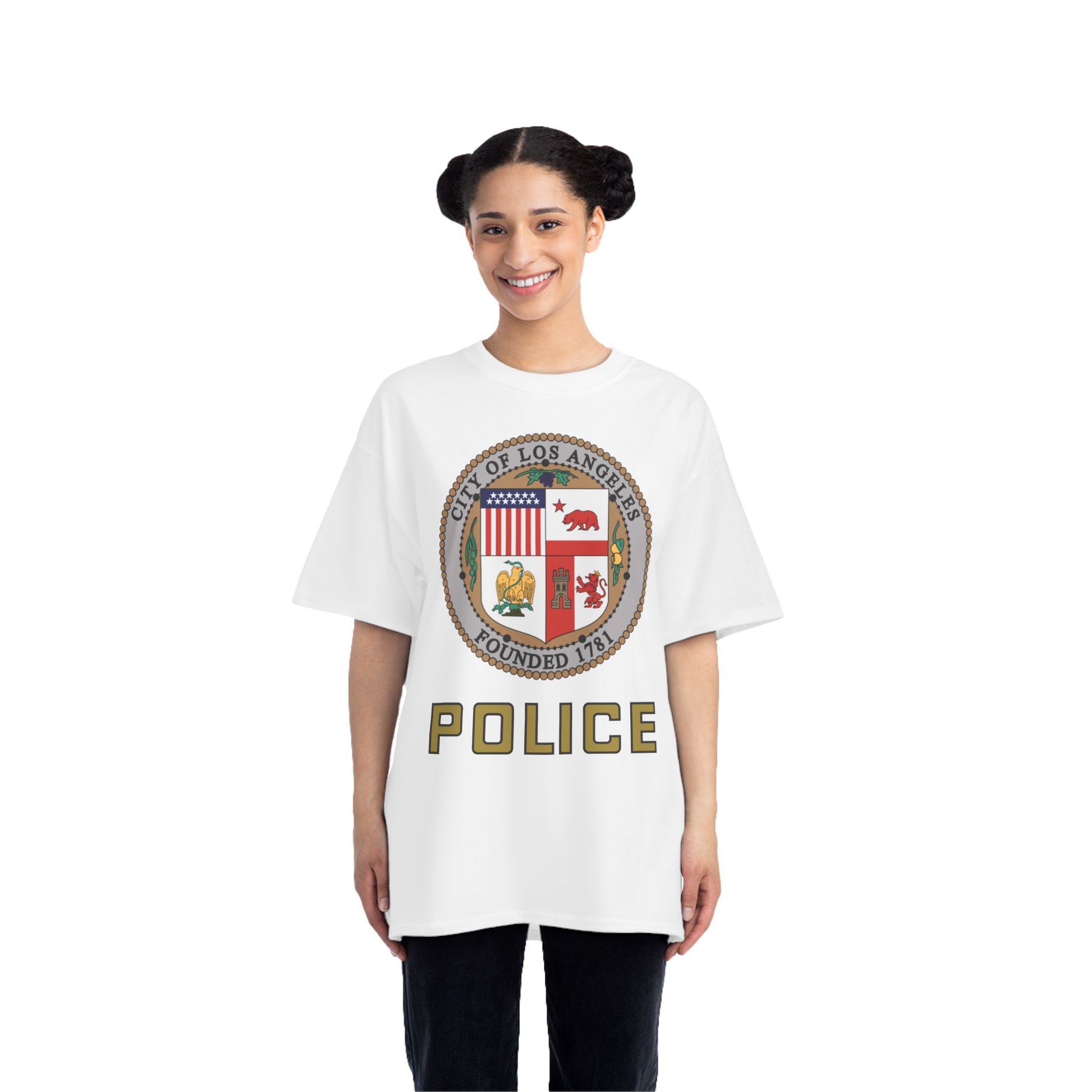 LAPD T-Shirt: (Hanes Beefy-T 100% Preshrunk Cotton Custom Printed by TheGlassyLass.com