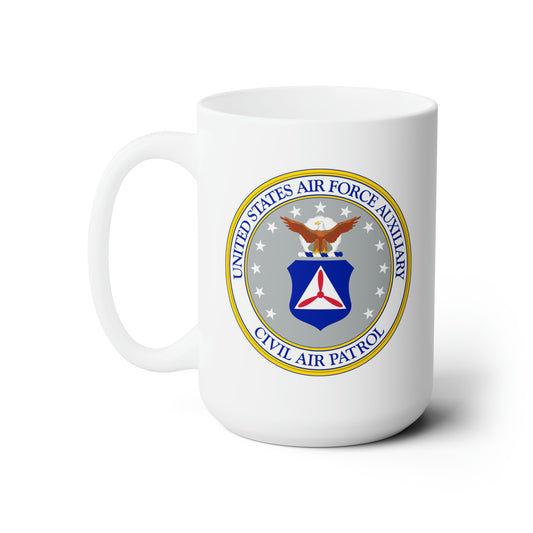 Civil Air Patrol Coffee Mug - Double Sided White Ceramic 15oz by TheGlassyLass