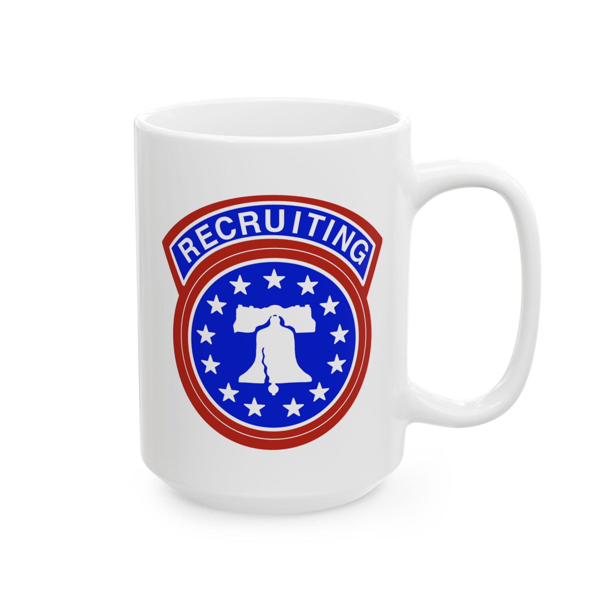 Army Recruiting Coffee Mug - Double Sided White Ceramic 15oz - Custom Printed by TheGlassyLass.com