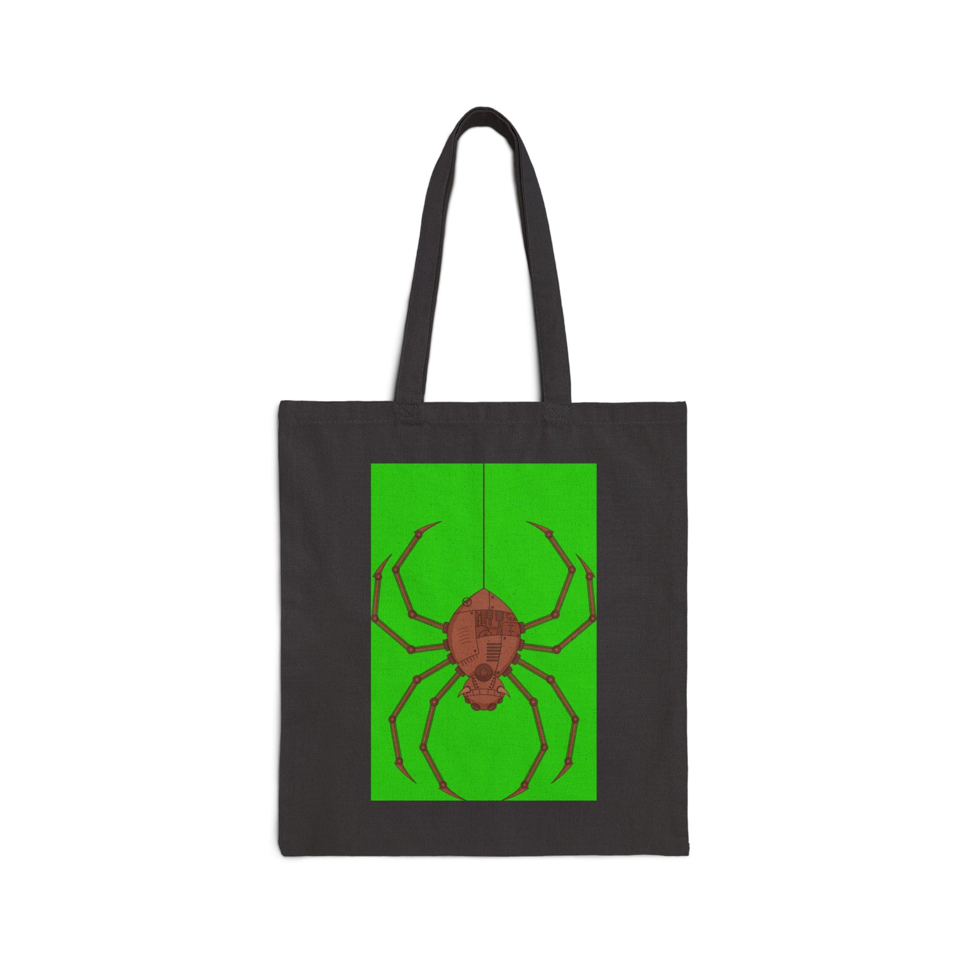 Mean Mr. Spider (Steampunk) Logo Tote Bag - Heavyweight 100% Cotton Canvas by TheGlassyLass.com