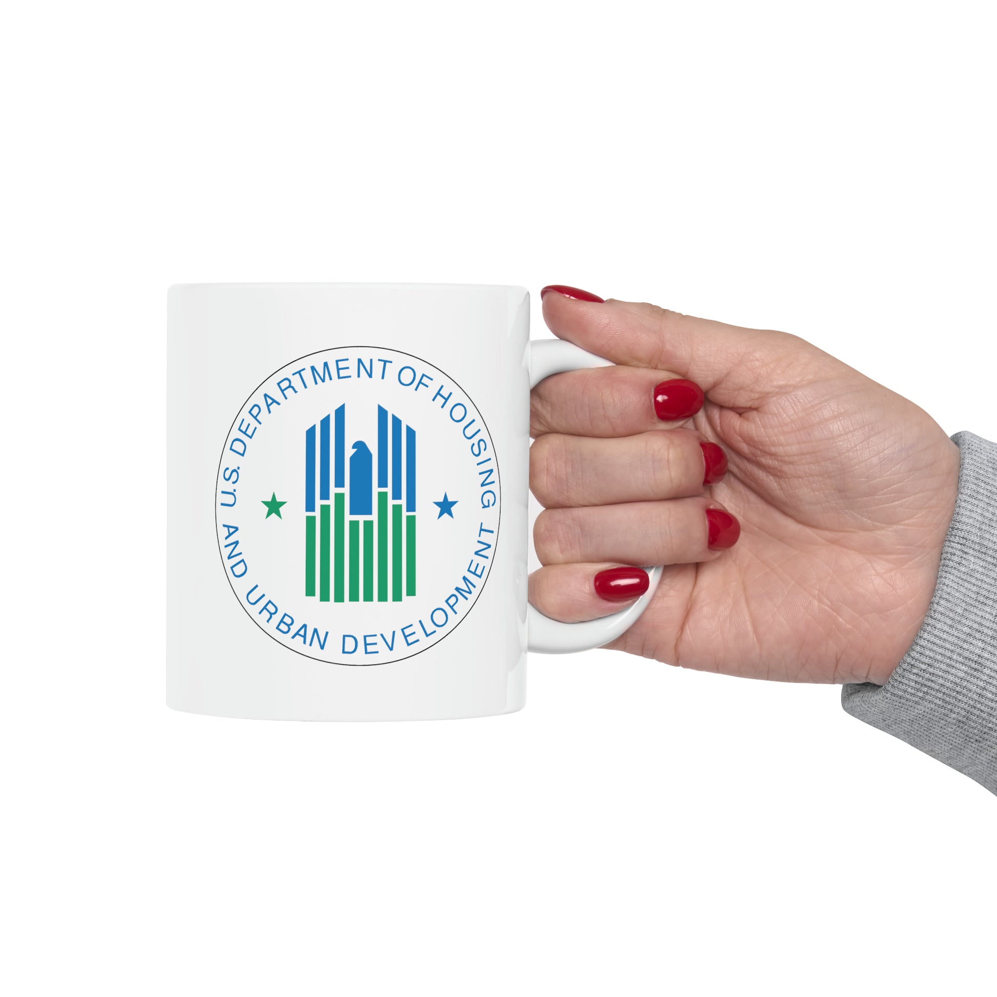 Housing and Urban Development Coffee Mug - Double Sided White Ceramic 11oz by TheGlassyLass.com