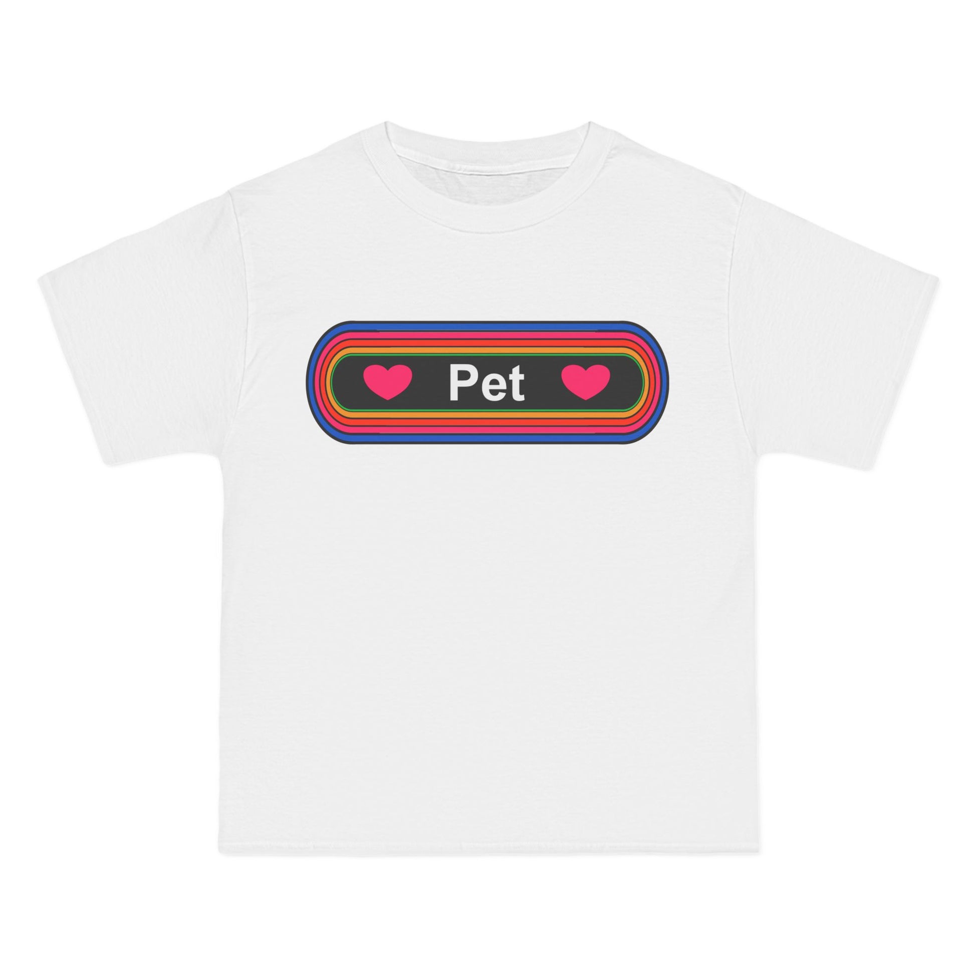 Pet T-Shirt: (Hanes Beefy-T 100% Preshrunk Cotton Custom Printed by TheGlassyLass.com