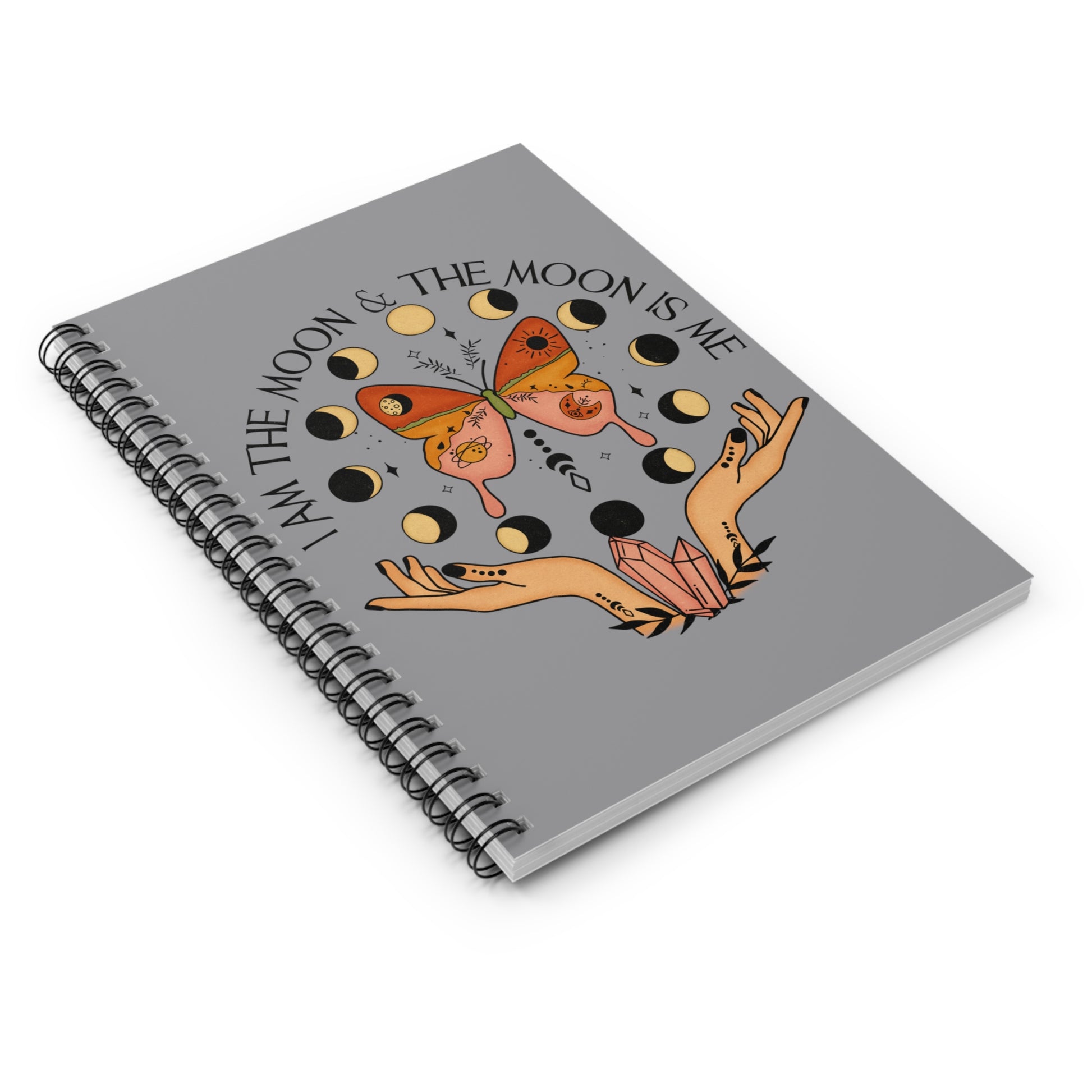 I am the Moon: Spiral Notebook - Log Books - Journals - Diaries - and More Custom Printed by TheGlassyLass