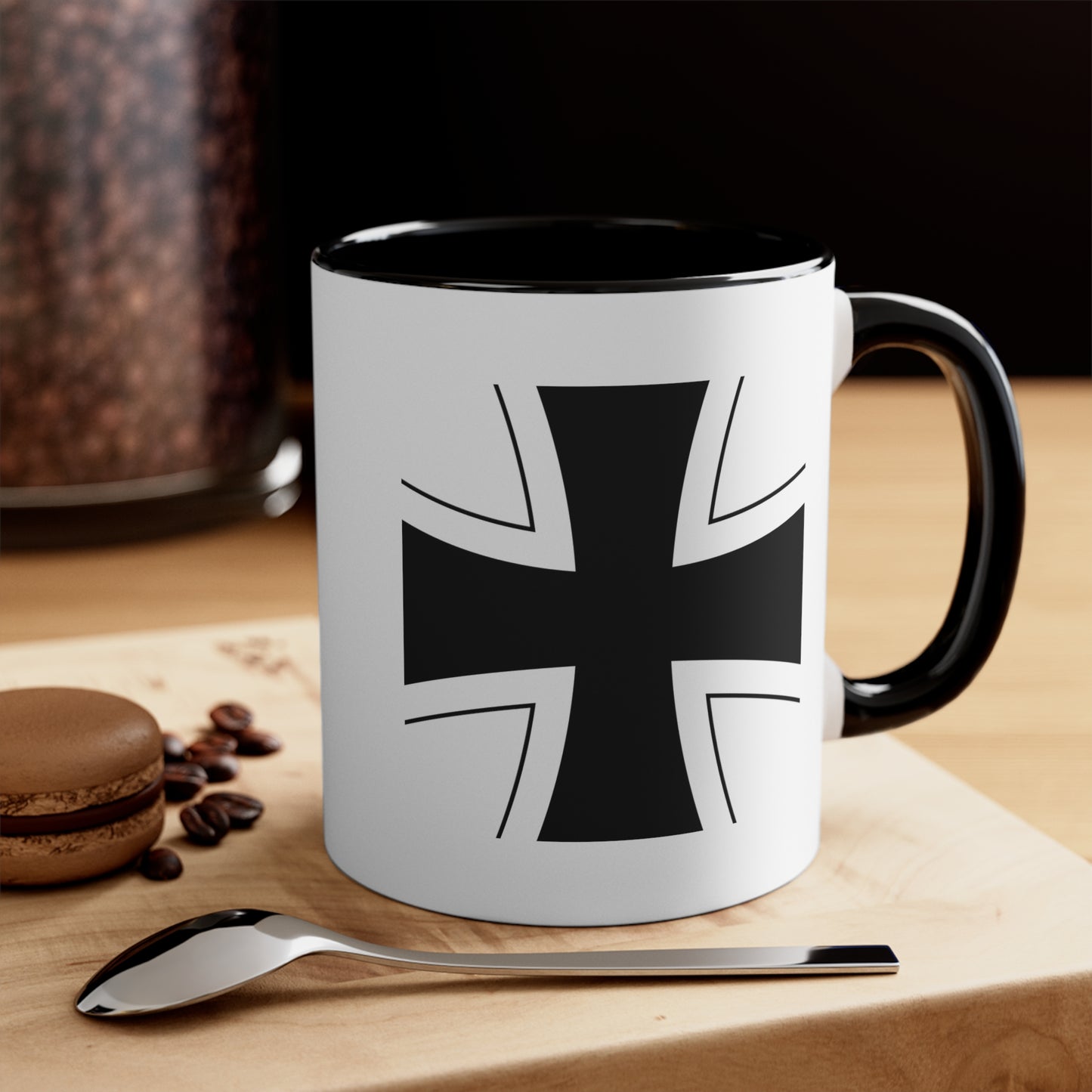 German Air Force Roundel Coffee Mug - Double Sided Black Accent Ceramic 11oz - by TheGlassyLass.com