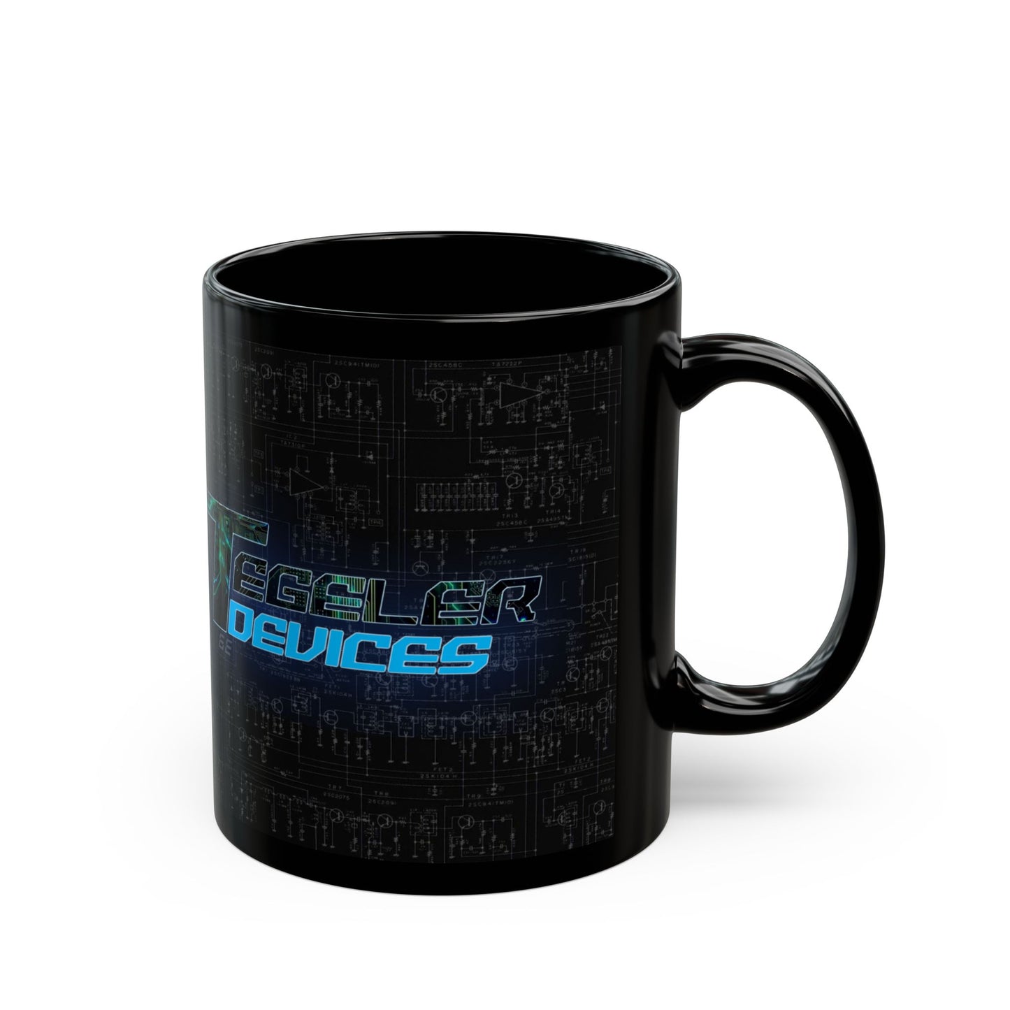 Custom Design for Tyler - 11oz Black - Original Background - Double Sided Logo