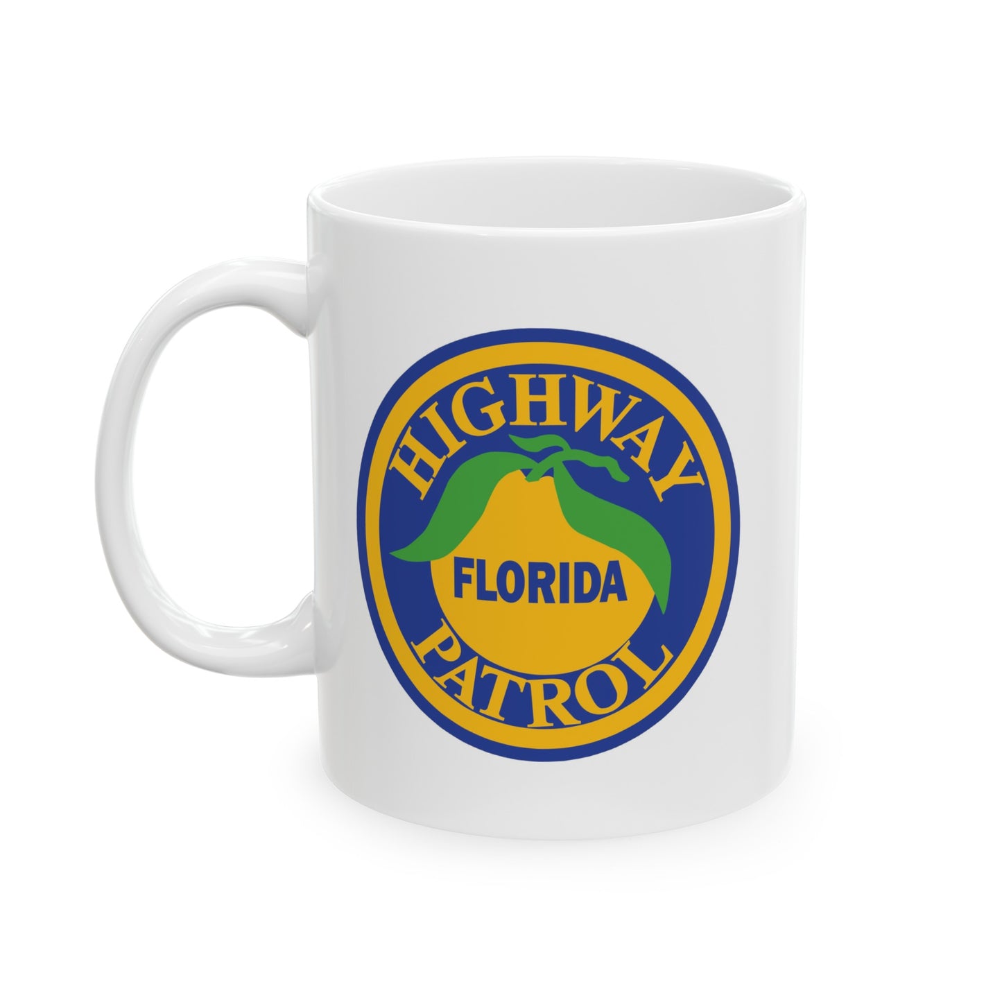 Florida Highway Patrol Coffee Mug - Double Sided White Ceramic 11oz by TheGlassyLass.com