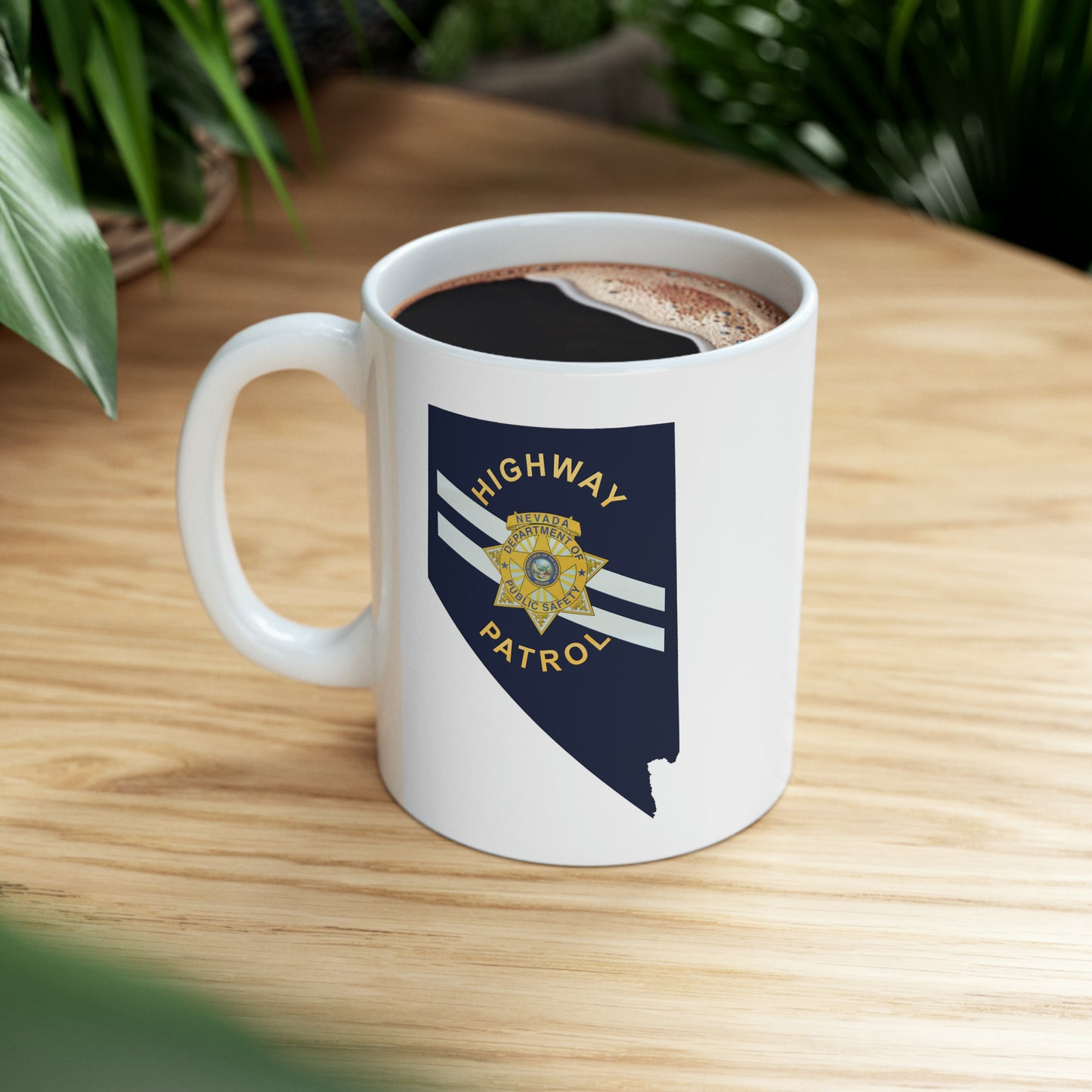 Nevada Highway Patrol Coffee Mug - Double Sided White Ceramic 11oz by TheGlassyLass.com