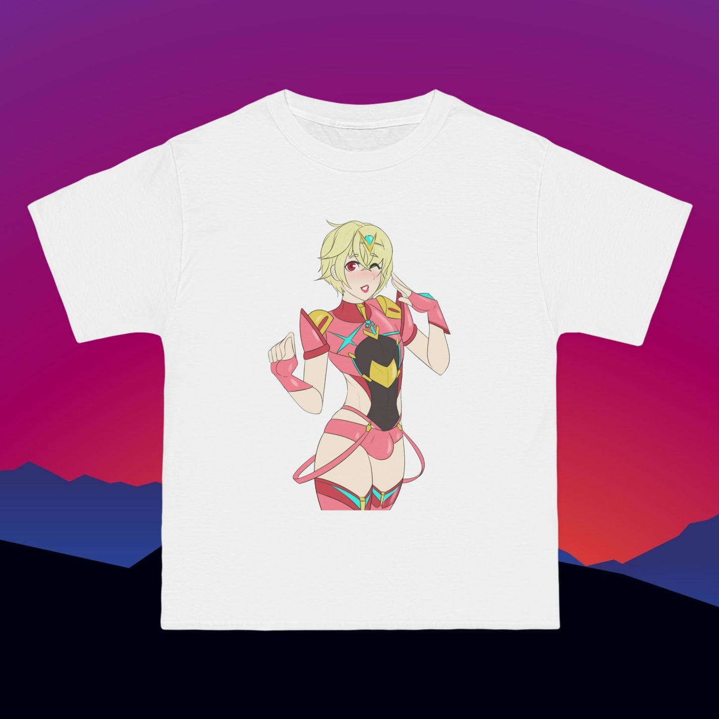 Mighty Morphin Warrior Princess T-Shirt: (Hanes Beefy-T 100% Preshrunk Cotton) Custom Printed by TheGlassyLass.com