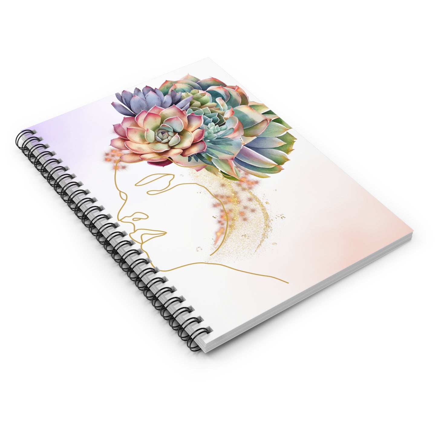 Succulent Love: Spiral Notebook - Log Books - Journals - Diaries - and More Custom Printed by TheGlassyLass.com