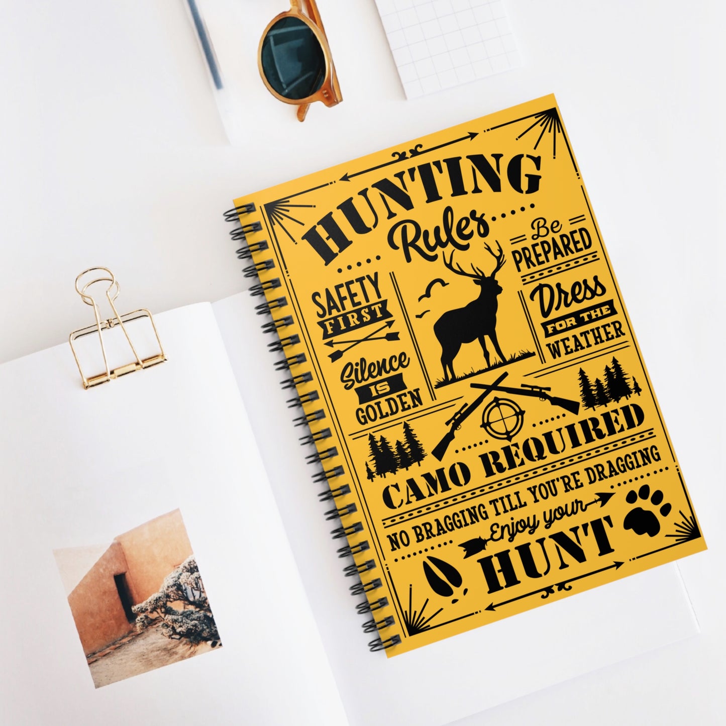 Hunting Rules: Spiral Notebook - Log Books - Journals - Diaries - and More Custom Printed by TheGlassyLass.com