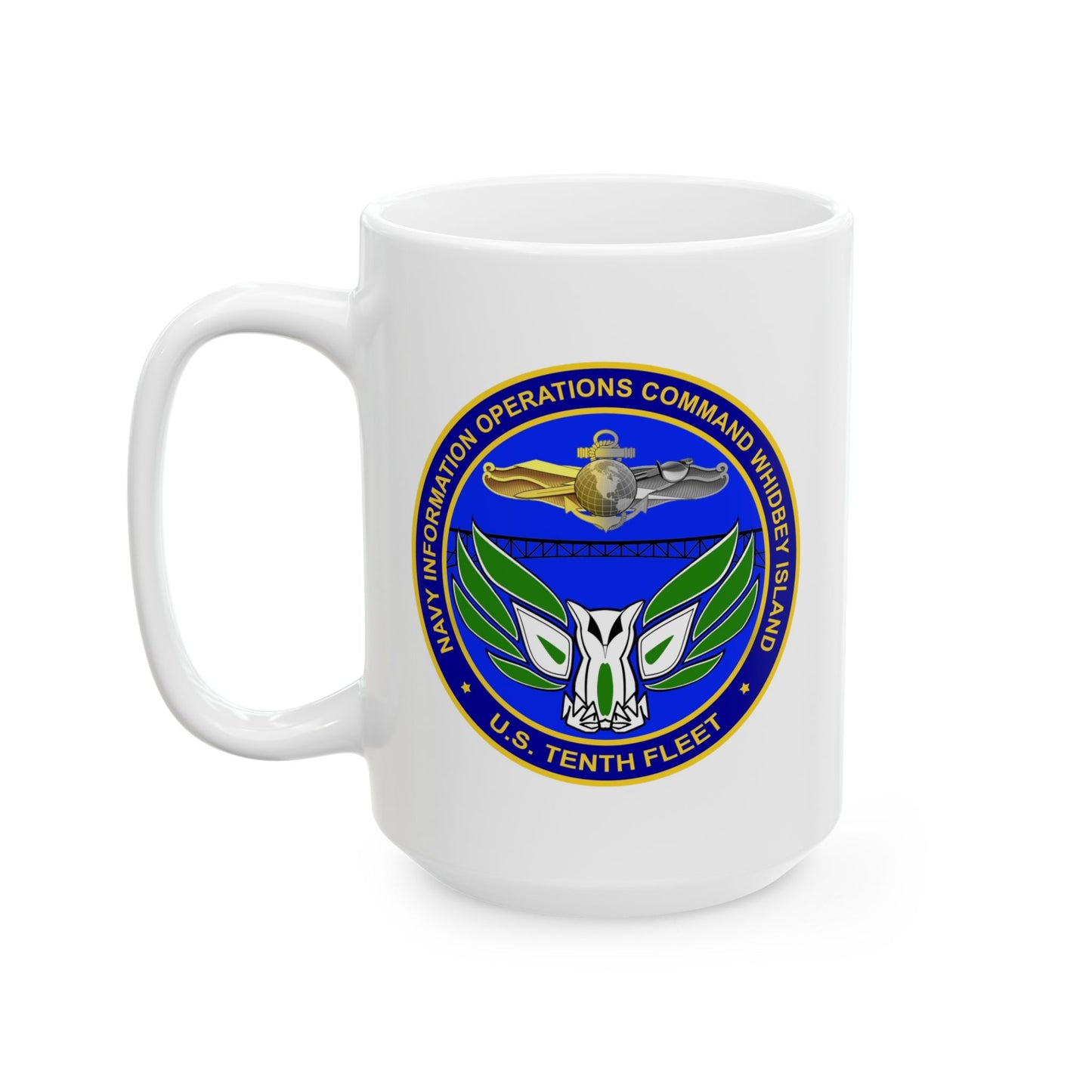 Naval Air Station Whidbey Island Coffee Mug - Double Sided Print, White Ceramic, 15oz by TheGlassyLass.com