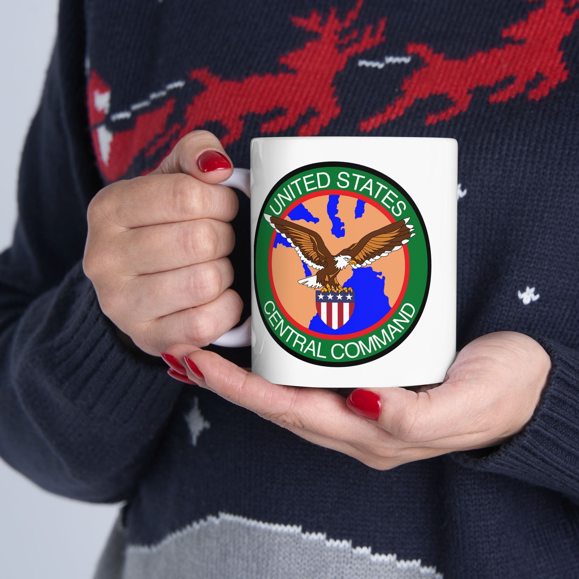 United States Central Command (CENTCOM) Coffee Mug - Double Sided White Ceramic 11oz by TheGlassyLass.com