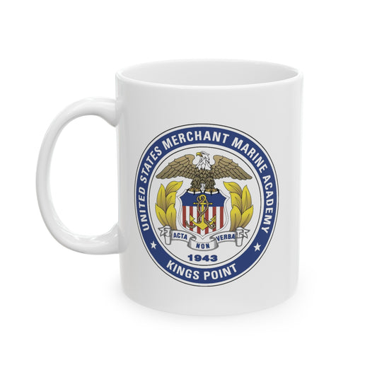 US Merchant Marine Academy Coffee Mug - Double Sided White Ceramic 11oz by TheGlassyLass.com