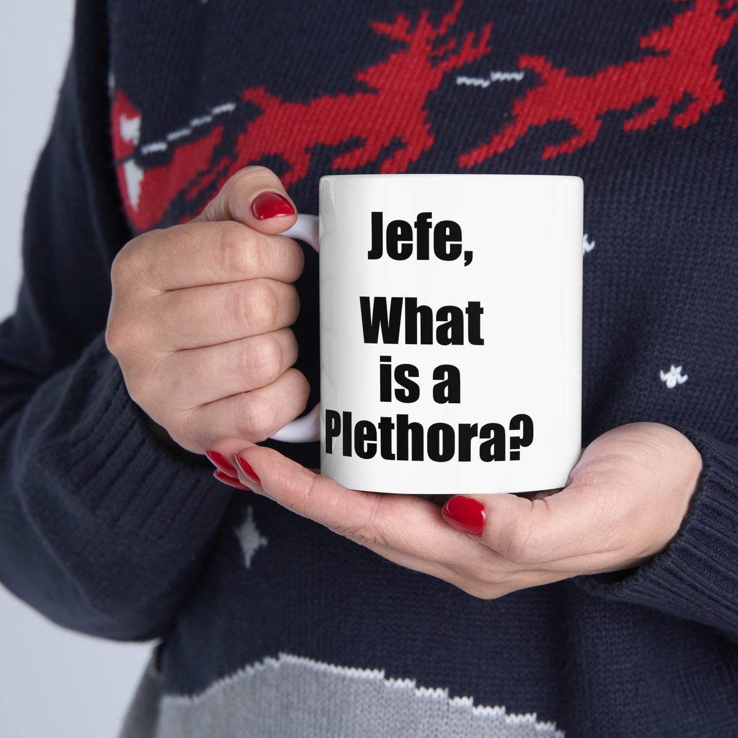 What is a Plethora Coffee Mug - Double Sided White Ceramic 11oz by TheGlassyLass.com