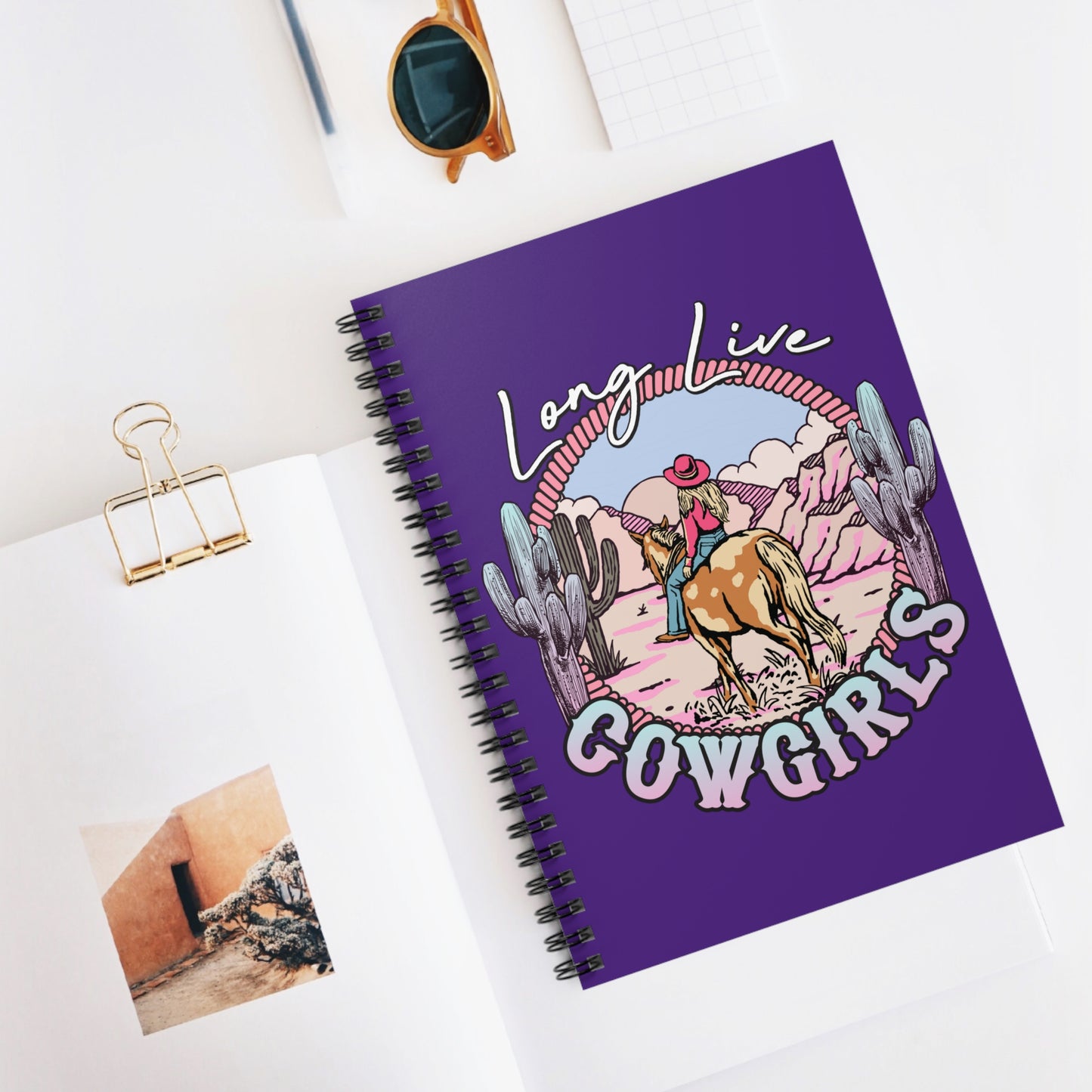 Long Live Cowgirls: Spiral Notebook - Log Books - Journals - Diaries - and More Custom Printed by TheGlassyLass