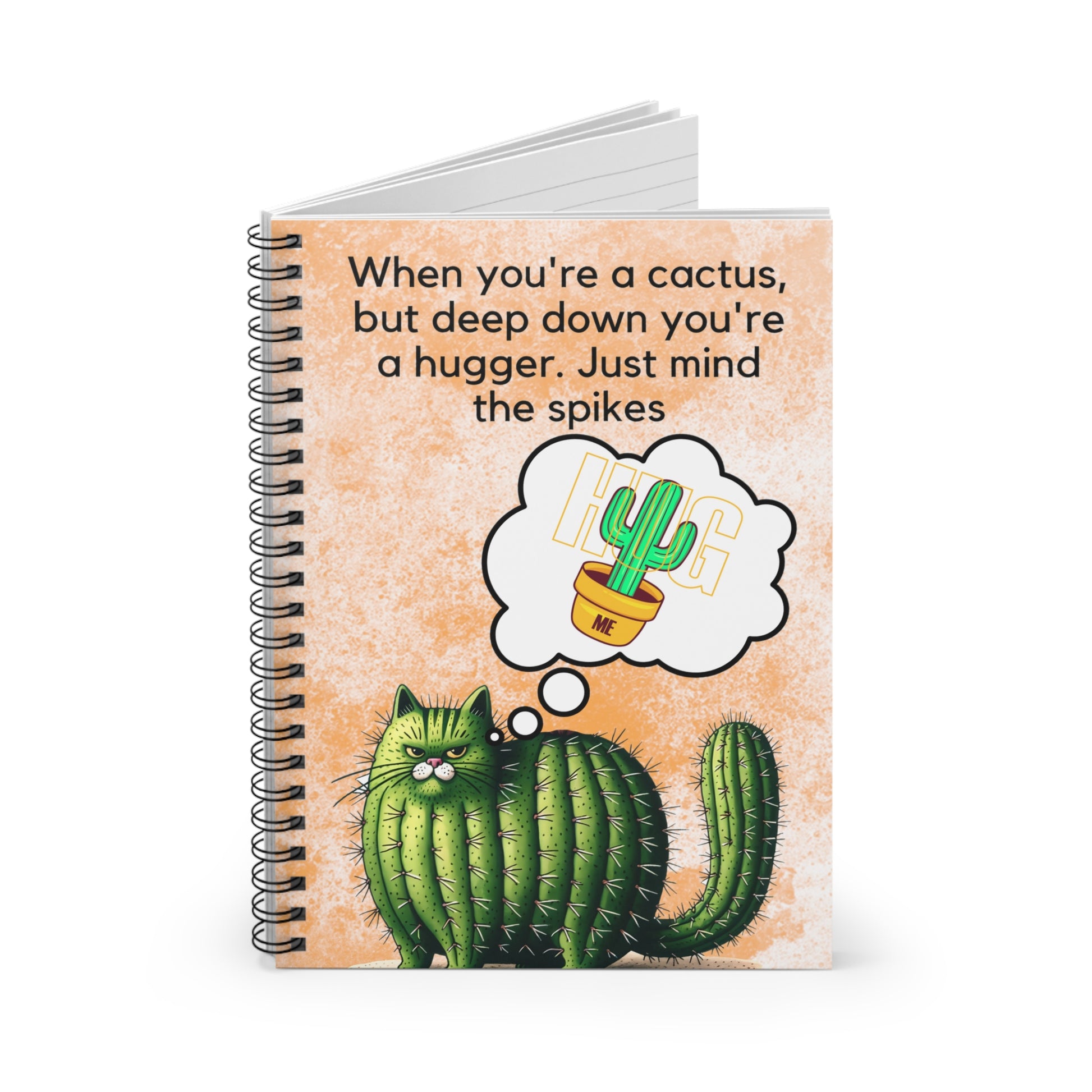 Hug Me: Spiral Notebook - Log Books - Journals - Diaries - and More Custom Printed by TheGlassyLass