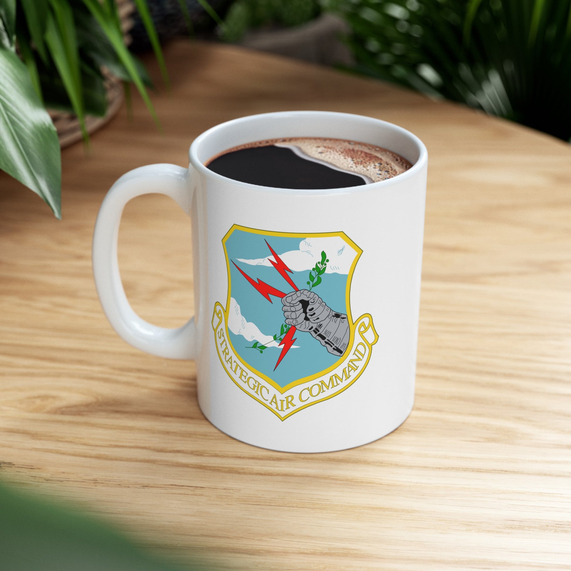 Strategic Air Command Coffee Mug - Double Sided White Ceramic 11oz by TheGlassyLass.com