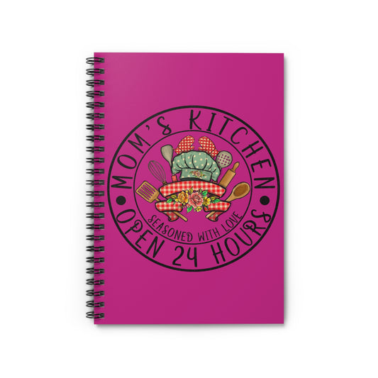 Mom's Kitchen - I Love You: Spiral Notebook - Log Books - Journals - Diaries - and More Custom Printed by TheGlassyLass