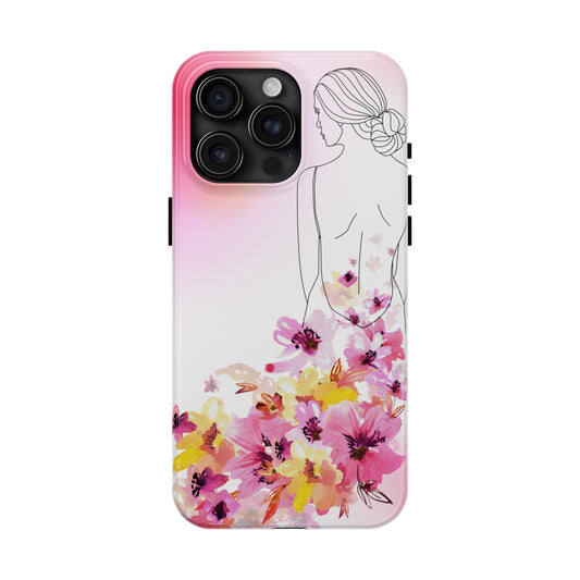 Flower Train Custom Printed iPhone case by TheGlassyLass.com