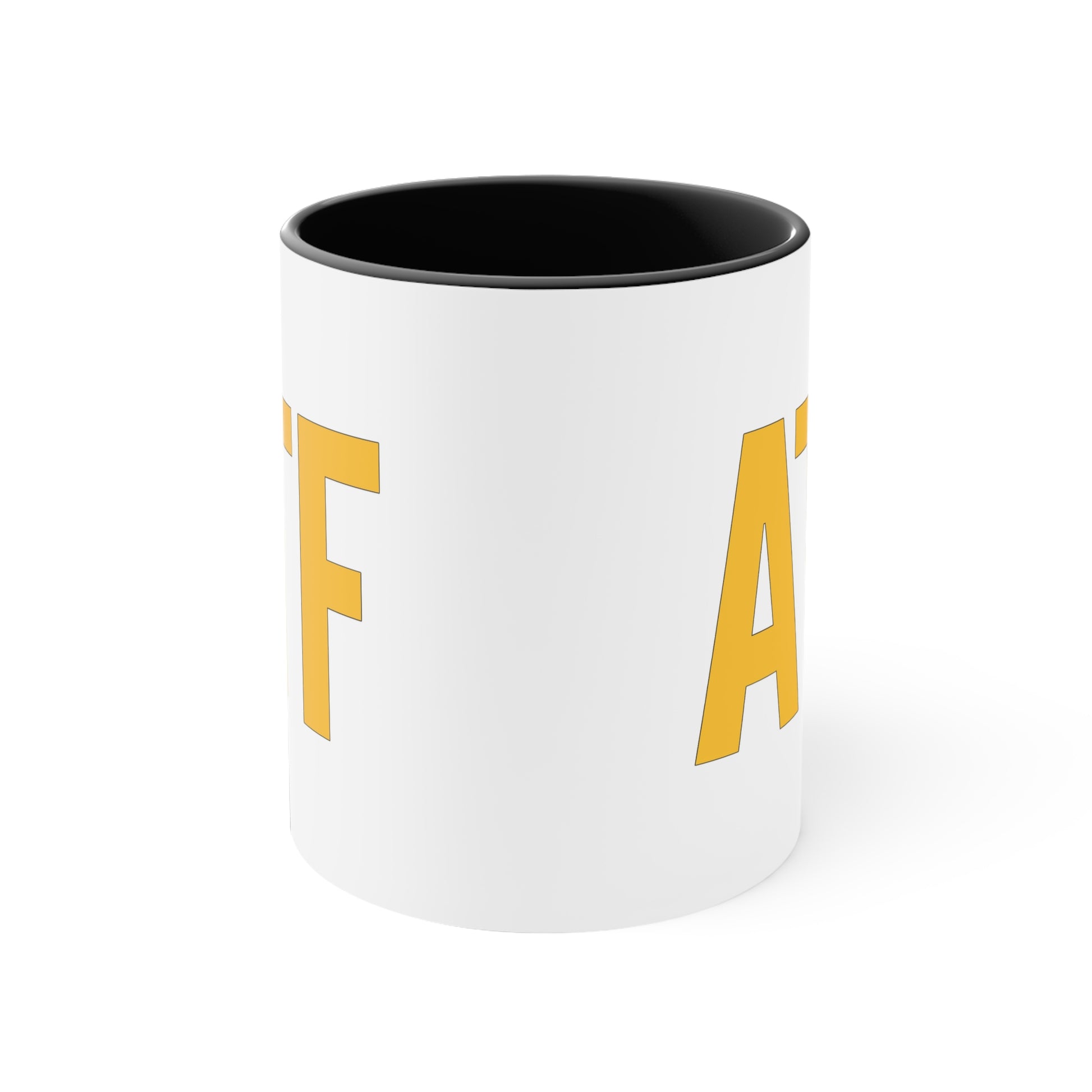 ATF Coffee Mug - Double Sided Black Accent White Ceramic 11oz by TheGlassyLass.com