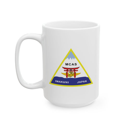 Marine Corps Air Station Iwakuni Japan Coffee Mug - Double Sided White Ceramic 15oz by TheGlassyLass.com