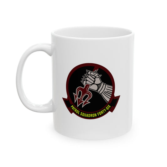 Navy Patrol Squadron 46 Coffee Mug - Double Sided Print on White Ceramic 11oz by TheGlassyLass.com