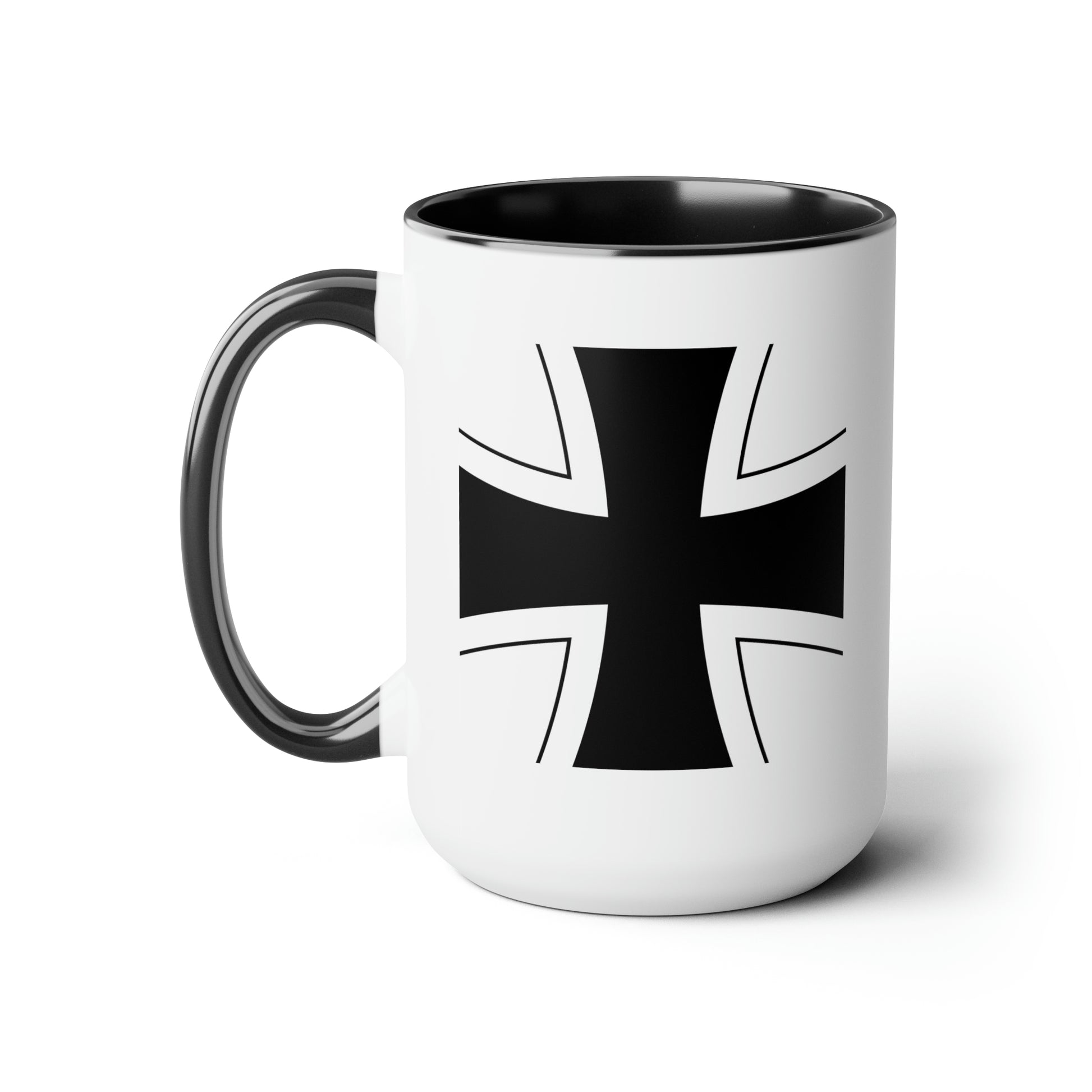 German Air Force Roundel Coffee Mug - Double Sided Black Accent Ceramic 15oz - by TheGlassyLass.com