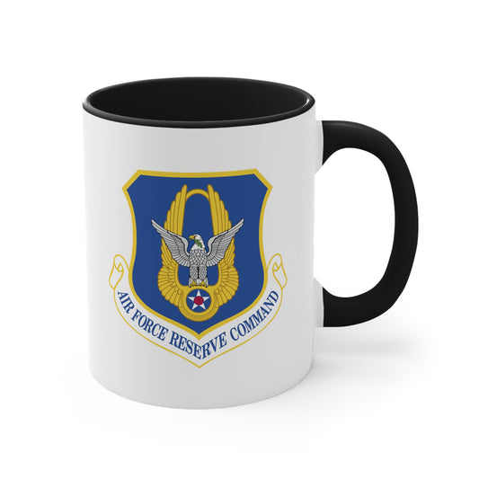 Air Force Reserve Command - Double Sided Black Accent White Ceramic Coffee Mug 11oz by TheGlassyLass.com