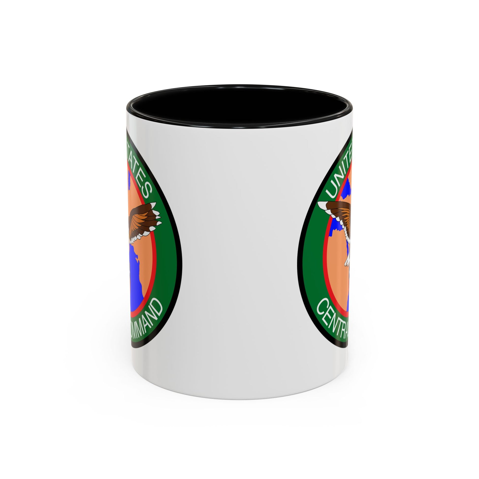 United States Central Command (CENTCOM) Coffee Mug - Double Sided Black Accent White Ceramic 11oz by TheGlassyLass.com